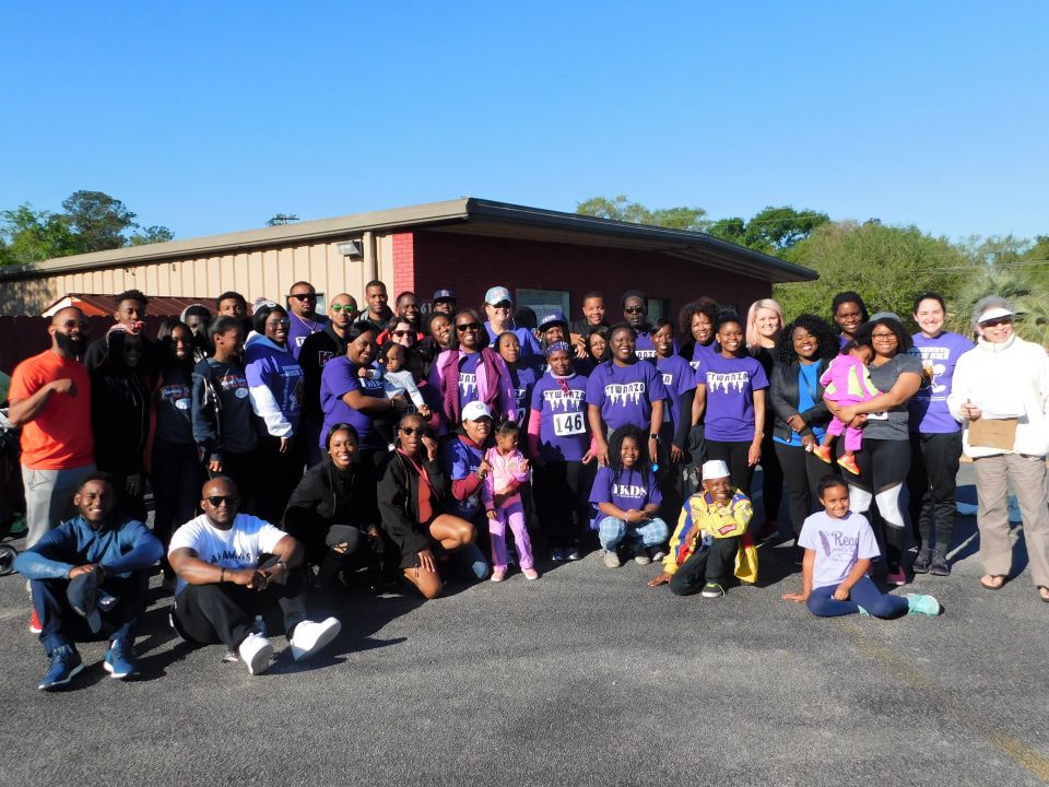Racers join for a previous year's group photo